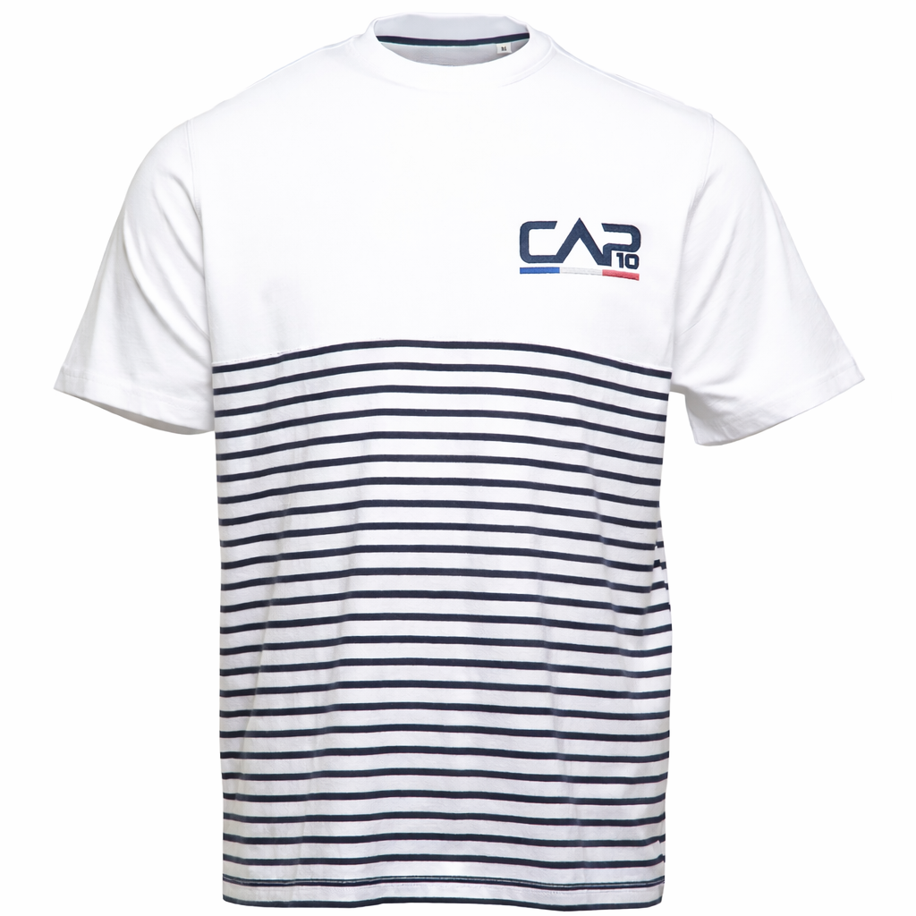 MARINIÈRE ATLANTIQUE - MANCHES COURTES FEMME • CAP10